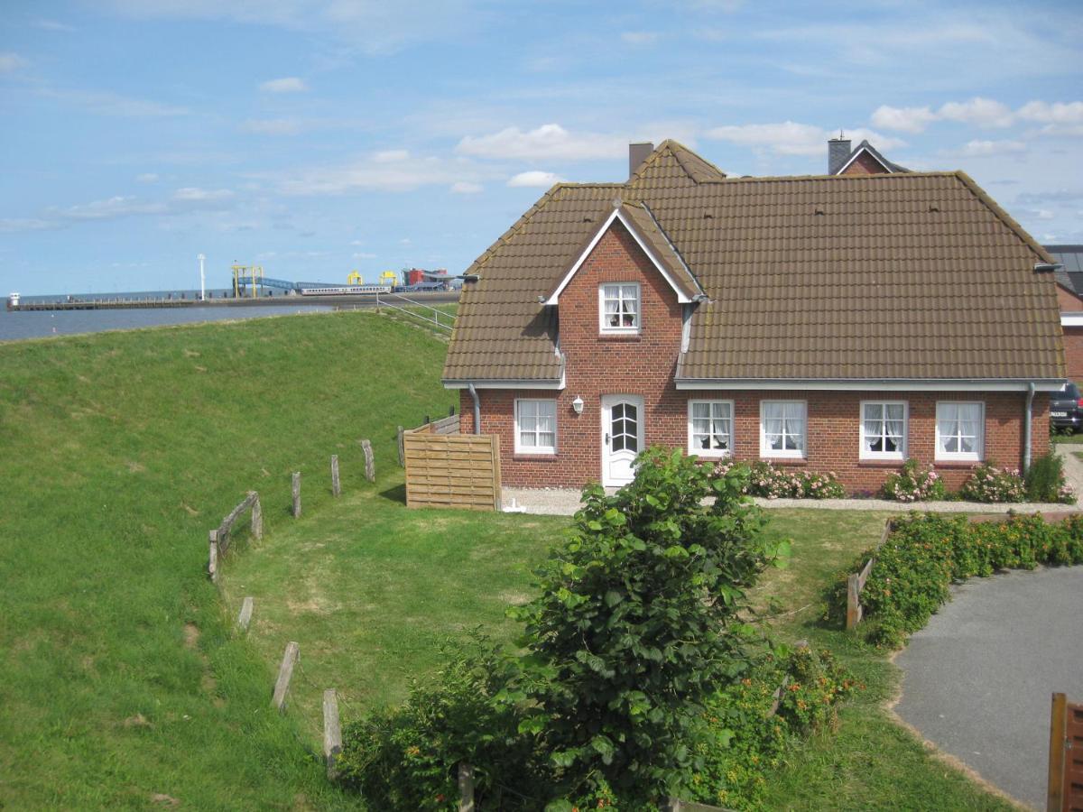 Direkt Am Deich - Ferienwohnung Amrum Im Gaestehaus Am Badedeich Dagebüll Buitenkant foto